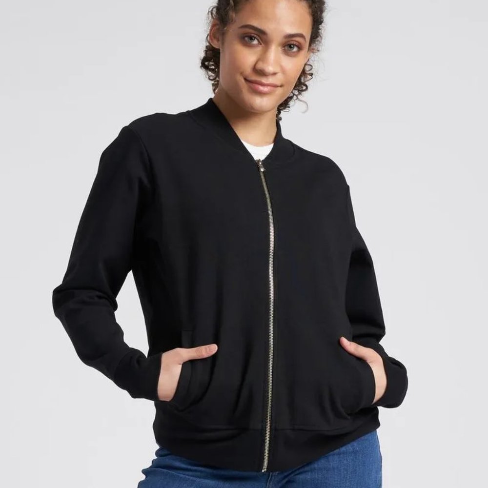 NAVY Brooke Bomber Sweatshirt